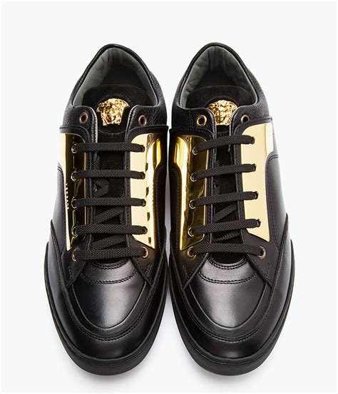 versace black and gold trainers|versace trainers women.